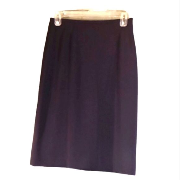 Kasper Petite Navy Blue Career Pencil Skirt Sz 4P - Picture 1 of 4